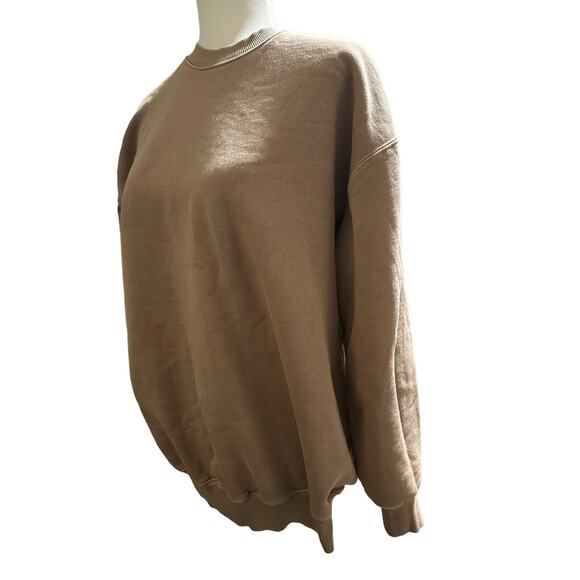 Wilfred Free Cozy Boyfriend Sweatshirt - Taupe - Size 1 (Small) - Picture 3 of 4